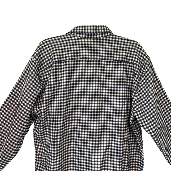 Orvis Navy/White Ghingham Check Flannel Shirt, Sz L - Picture 9 of 15